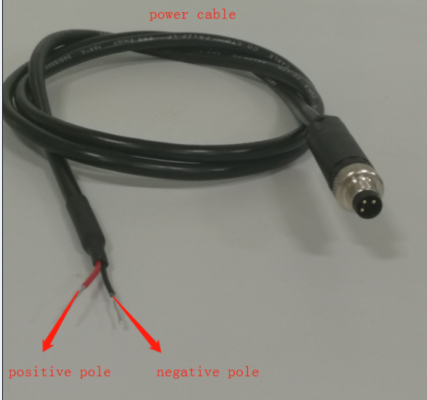 Picture 3 wiring definitions of external power cable 